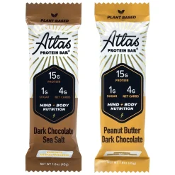 Atlas Gluten Free Chocolate Protein Bar, 1.6 oz., 5 Bars/Box 2/Box (600-02139)