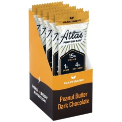 Atlas Gluten Free Chocolate Protein Bar, 1.6 oz., 5 Bars/Box 2/Box (600-02139)