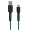 AT&T Charge and Sync USB to Type-C Cable, 4 ft., Blue (TCB04-BLU)