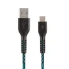 AT&T Charge and Sync USB to Type-C Cable, 10 ft., Blue, (TCB10-BLU)