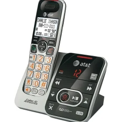 AT&T Dect 6.0 ATCRL32102 Big Button Cordless Phone with Digital Answering System & Caller ID (ATTATCRL32102)