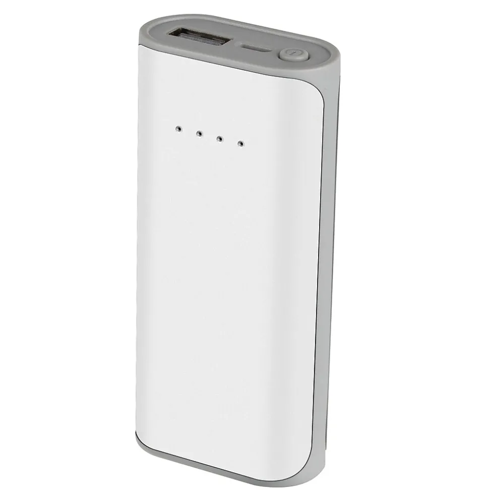 AT&T Portable Power Bank, 10,000 mAh, White, (BP100-WHT)