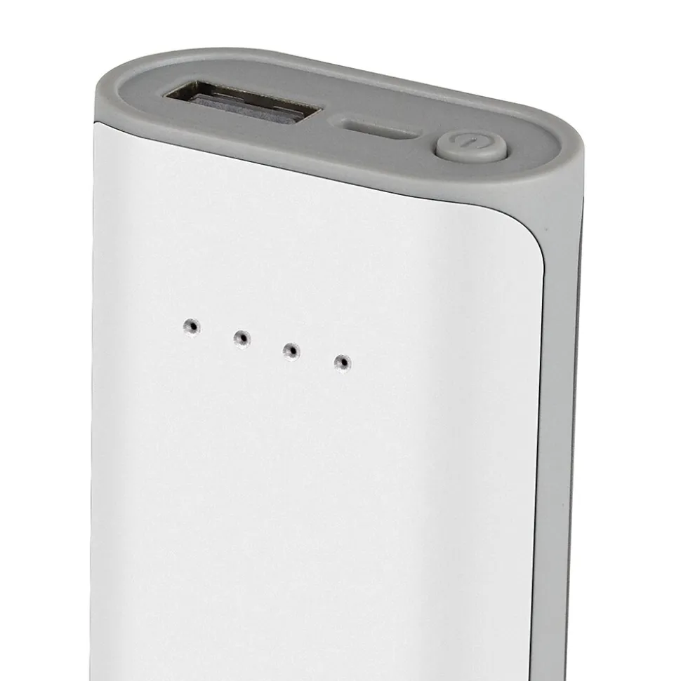 AT&T Portable Power Bank, 10,000 mAh, White, (BP100-WHT)