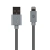 AT&T PVC Charge and Sync Lightning Cable, 4 ft., Gray (PVLC1-GRY)