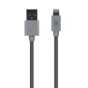 AT&T PVC Charge and Sync Lightning Cable, 10 ft., Gray, (PVLC10-GRY)