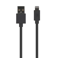 AT&T PVC Charge and Sync Lightning Cable, 10 ft., Black, (PVLC10-BLK)