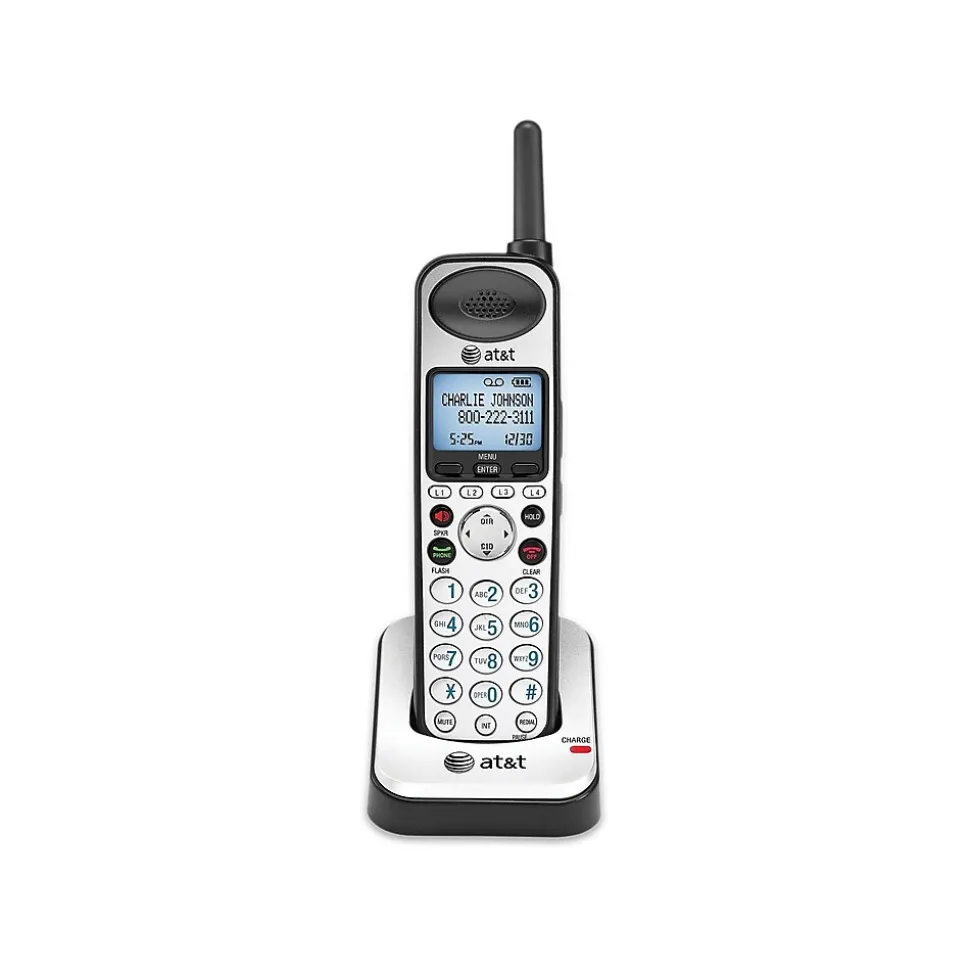 AT&T SynJ 4-Line Cordless Phone, Silver/Black (SB67108)