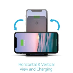 AT&T Wireless Charging Stand with Quick Charge 3.0 Rapid Charger, Black (CETWCS10)