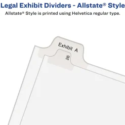Avery Allstate Pre-Printed 126-150 Paper Divider, White, Set (01706)
