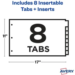 Avery Big Tab Insertable Plastic Dividers for 11