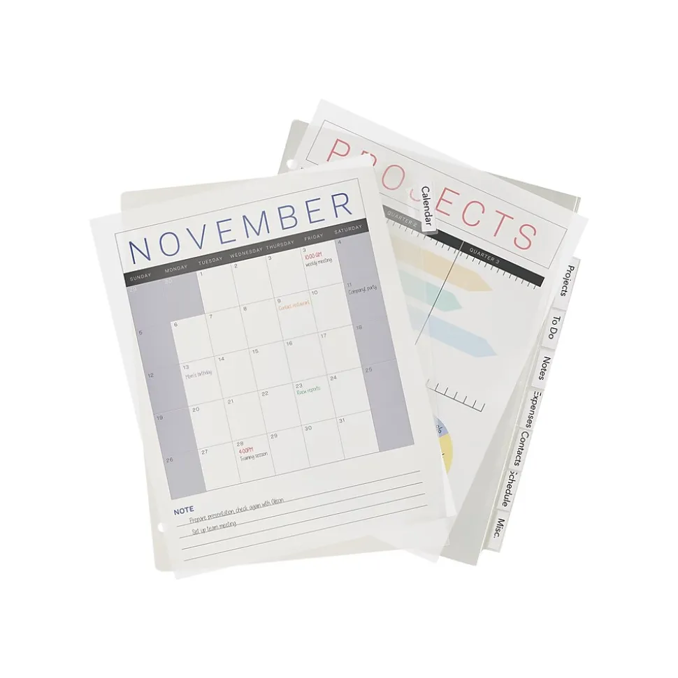 Avery Big Tab Insertable Plastic Dividers, 8 Tab, Clear (11836)