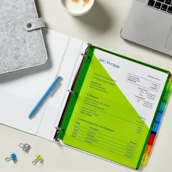 Avery Big Tab Insertable Plastic Divider, 8 Tabs, Multicolor, 1 Set (11903)