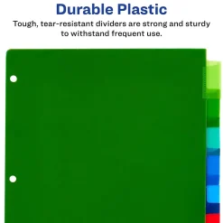 Avery Big Tab Insertable Plastic Divider, 8 Tabs, Multicolor, 1 Set (11901)