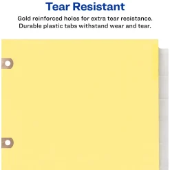 Avery Big Tab Insertable Paper Dividers, 8 Tabs, Clear, Copper Reinforced (23285)