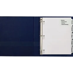 Avery Big Tab Printable Paper Dividers with Large White Labels, 5 Tabs, White, 4 Sets/Pack (14438)