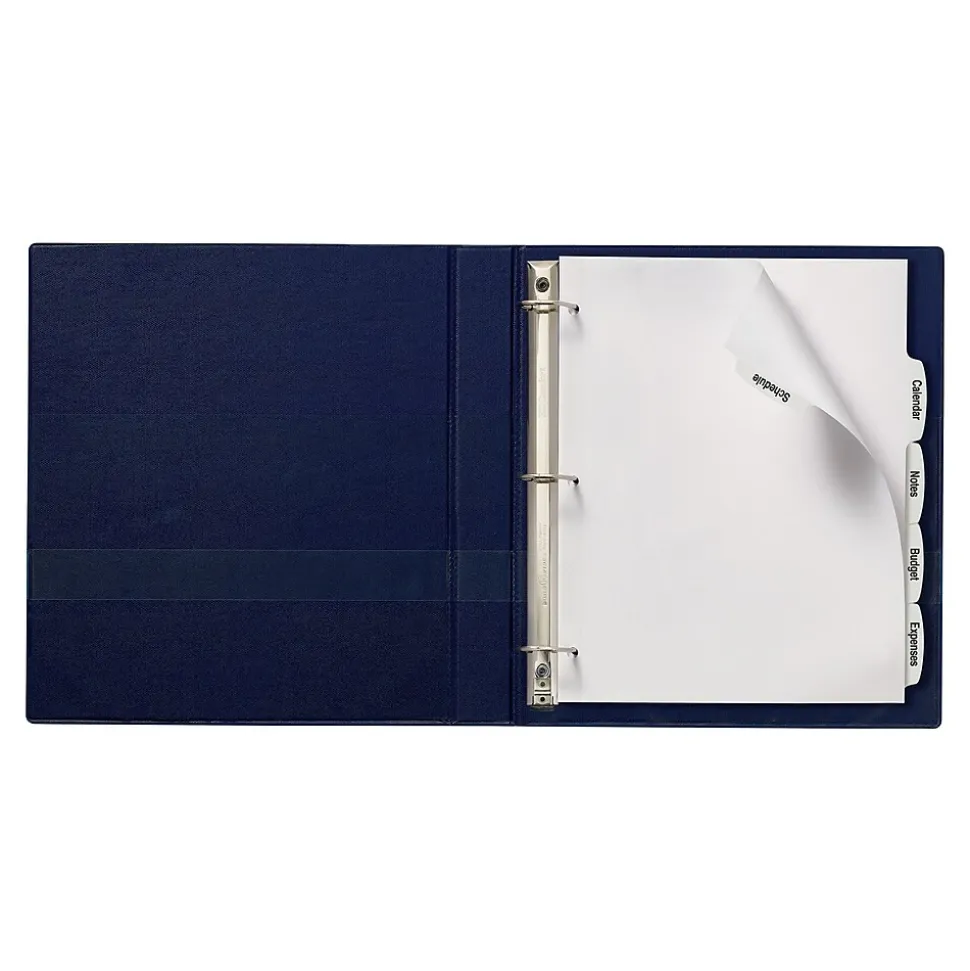 Avery Big Tab Printable Paper Dividers with White Labels, 5 Tabs, 20 Sets/Pack (11434)