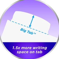 Avery Big Tab Write & Erase Plastic Dividers, 8 Tabs, White (16371)