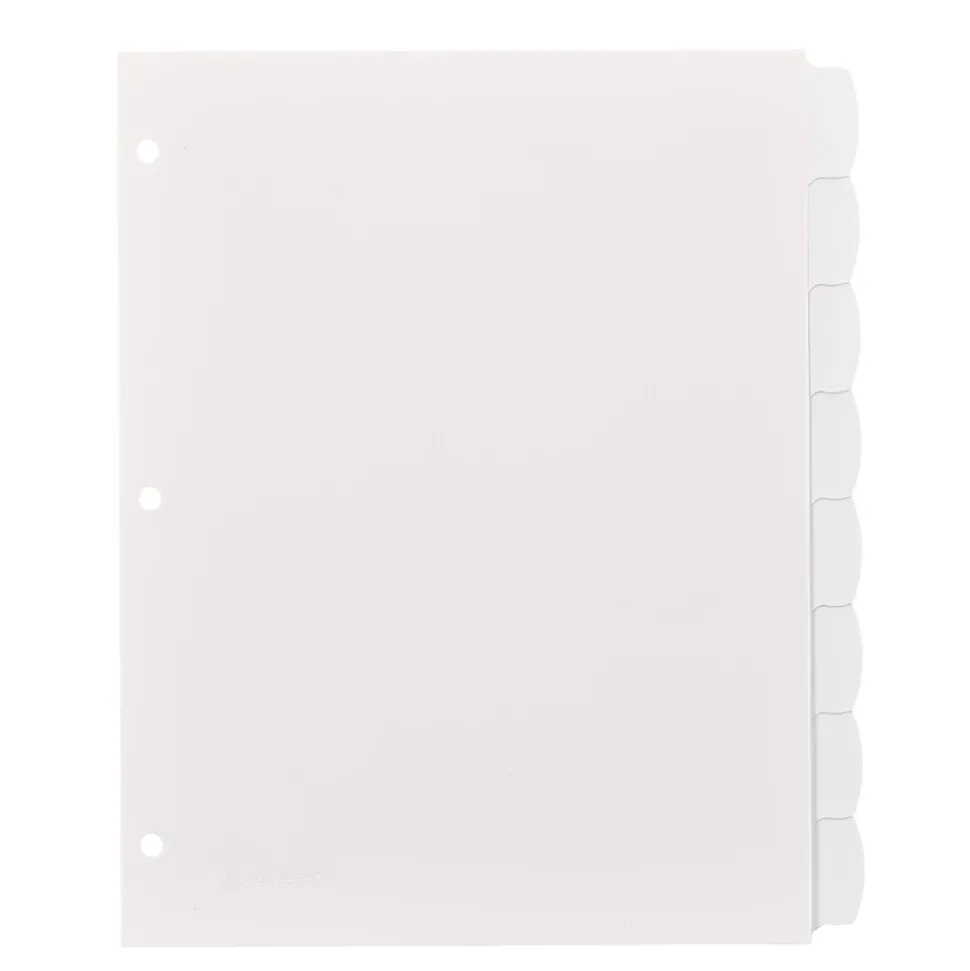 Avery Big Tab Write & Erase Plastic Dividers, 8 Tabs, White (16371)