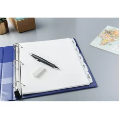 Avery Big Tab Write & Erase Plastic Dividers, 5 Tabs, White (16370)