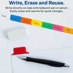 Avery Big Tab Write & Erase Paper Divider, 8 Tabs, Multicolor, 1 Set (23079)