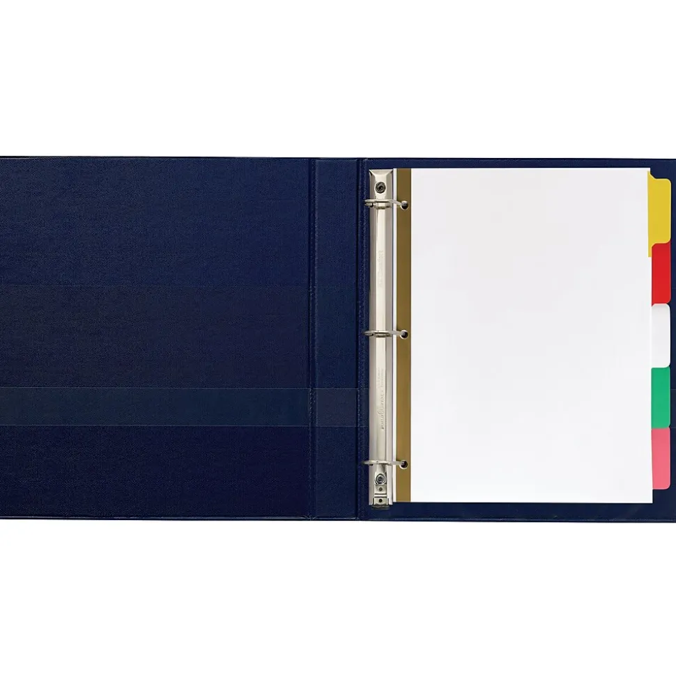 Avery Big Tab Write & Erase Paper Dividers, 5 Tabs, Multicolor, Gold Reinforced (23076)