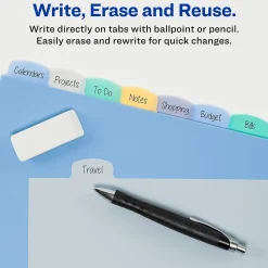 Avery Big Tab Write & Erase Plastic Divider, 8 Tabs, Multicolor, 1 Set (16171)