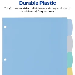 Avery Big Tab Write & Erase Plastic Divider, 8 Tabs, Multicolor, 1 Set (16171)