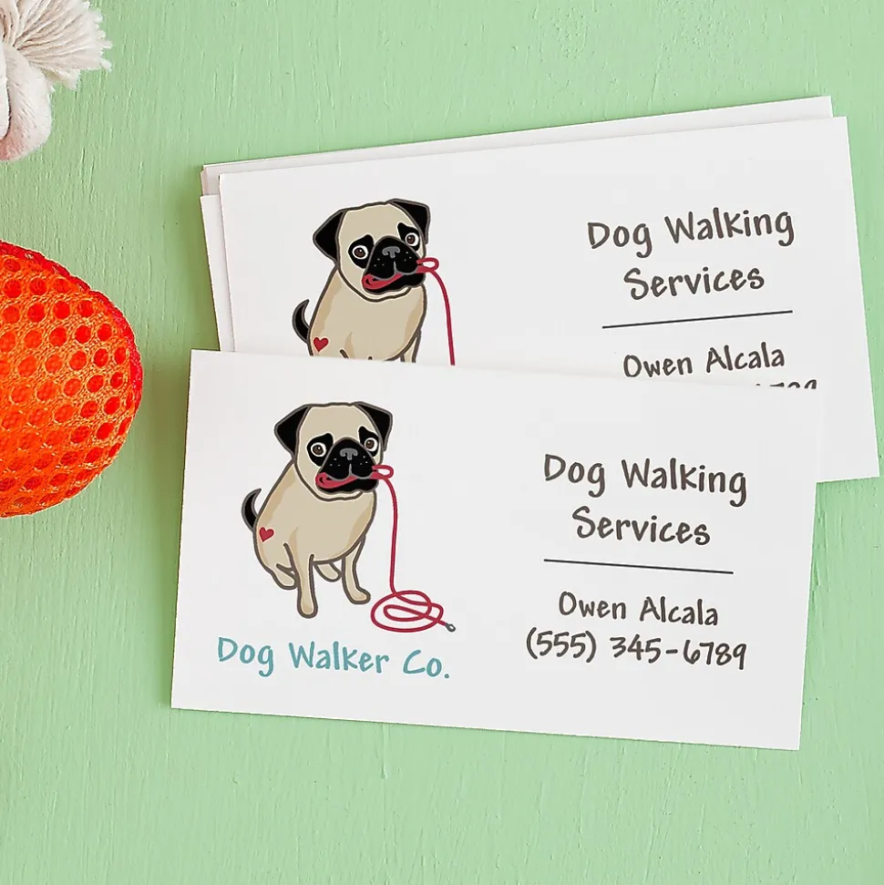 Avery Clean Edge Business Cards, 2" x 3 1/2", Matte White, 90 Per Pack (28878)