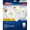 Avery Clean Edge Business Cards, 3.5" x 2", Matte Ivory, 200/Pack (8876)