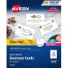 Avery Clean Edge Business Cards, 2" x 3 1/2", Matte White, 2000 Per Pack (5870)