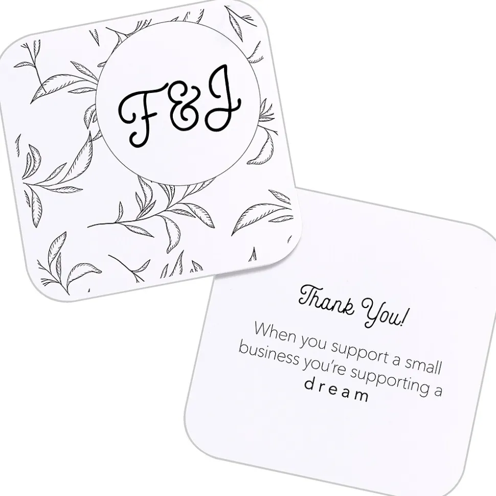 Avery Clean Edge Laser Square Cards with Rounded Corners, 2 1/2" x 2 1/2", White, 20 Sheets/Pack, 180 Cards/Pack (35703)