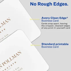 Avery Clean EdgeBusiness Cards, 2.5