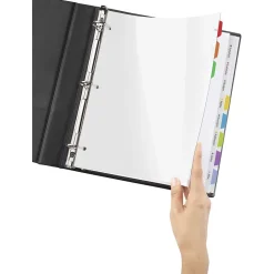 Avery Clear Easy View Plastic Dividers, 8 Tabs, Multicolor (16741)