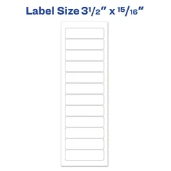 Avery Computer Labels, Dot Matrix Labels and Pin-Feed Labels, 15/16
