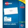 Avery Copier Address Labels, 1 1/2" x 2-13/16", White, 2,100 Labels/Box (5360)