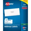 Avery Copier Address Labels, 1-3/8" x 2-13/16", White, 2,400 Labels/Box (5363)