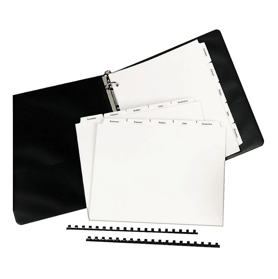 Avery Copier Tab Dividers, Unpunched, 5 Tab, White, 30 Sets/Box (20405)