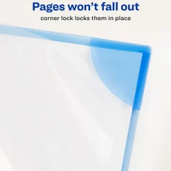 Avery Corner Lock Smooth Presentation Folder with Fasteners, Assorted, 6/Pack (72262)