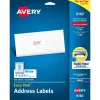 Avery Easy Peel Inkjet Address Labels, 1" x 2-5/8", White, 750 Labels/Pack (8160)