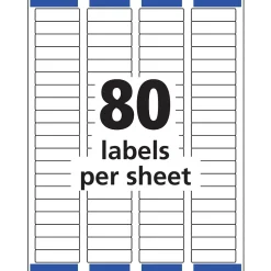 Avery Easy Peel Inkjet Return Address Labels, 2/3