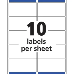 Avery Easy Peel Inkjet Shipping Labels, 2
