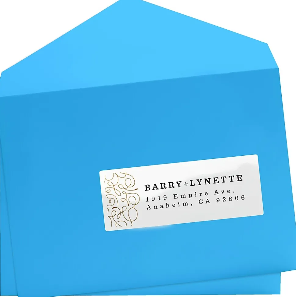 Avery Easy Peel Laser Address Labels, 1" x 2-5/8", Glossy White, 750 Labels/Pack (6526)