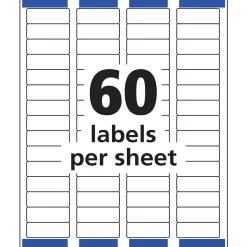 Avery Easy Peel Laser Return Address Labels, 2/3