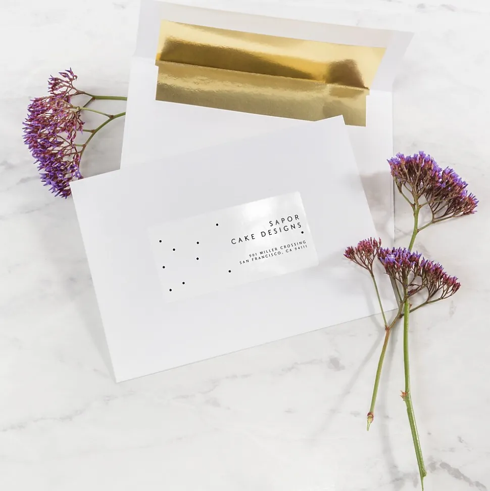 Avery Easy Peel Laser Shipping Labels, 2" x 4", Glossy White, 100 Labels/Pack (6527)