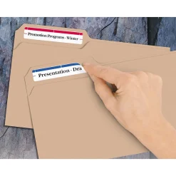 Avery Easy Peel Laser/Inkjet File Folder Labels, 2/3
