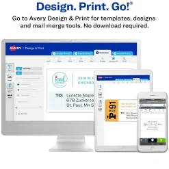 Avery Easy Peel Laser/Inkjet Multipurpose Labels, 3/4