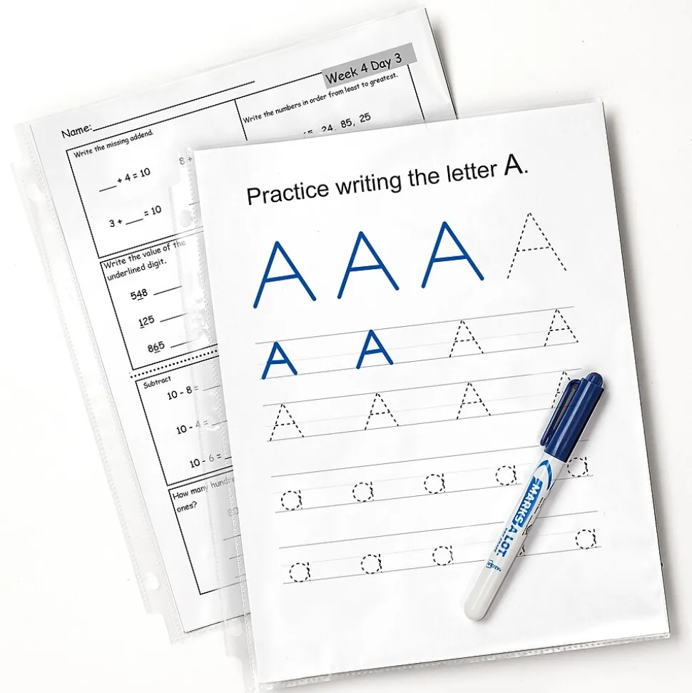 Avery Economy Sheet Protectors, 8-1/2" x 11", Clear, Acid-Free, 100/Box (75091)
