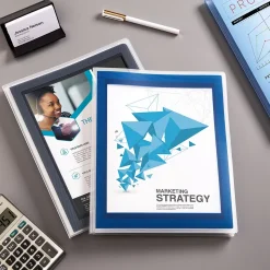 Avery Flexi-View 6-Pocket Presentation Folder, Navy Blue (47696)