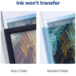 Avery Flexi-View 2-Pocket Presentation Folders, Black, 2/Pack (47847)