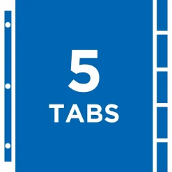 Avery Heavyweight Protect 'n Tab 5 Tabs, 8-1/2